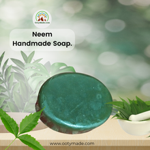 Load image into Gallery viewer, Neem Organic Homemade Soap: Chemical-Free Luxury for Radiant Skin and Eco-Friendly Living OotyMade.com
