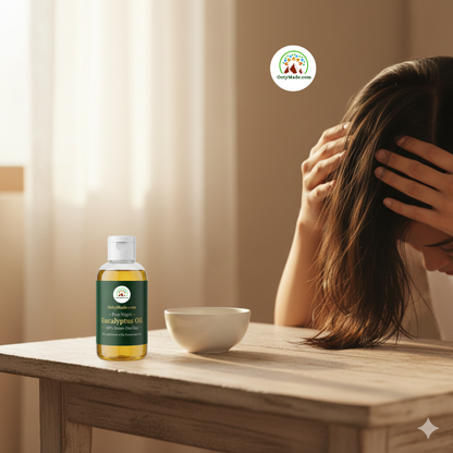 OotyMade.com Pure Nilgiri Eucalyptus Oil – Steam-Distilled Nilagiri Thailam for Cold, Cough, Hair, Diffuser, Room Freshener & Spa Use OotyMade.com