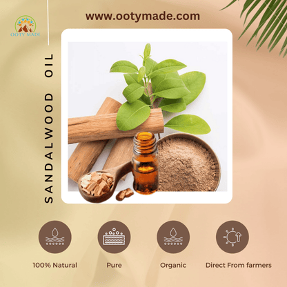 Organic pure sandalwood oil