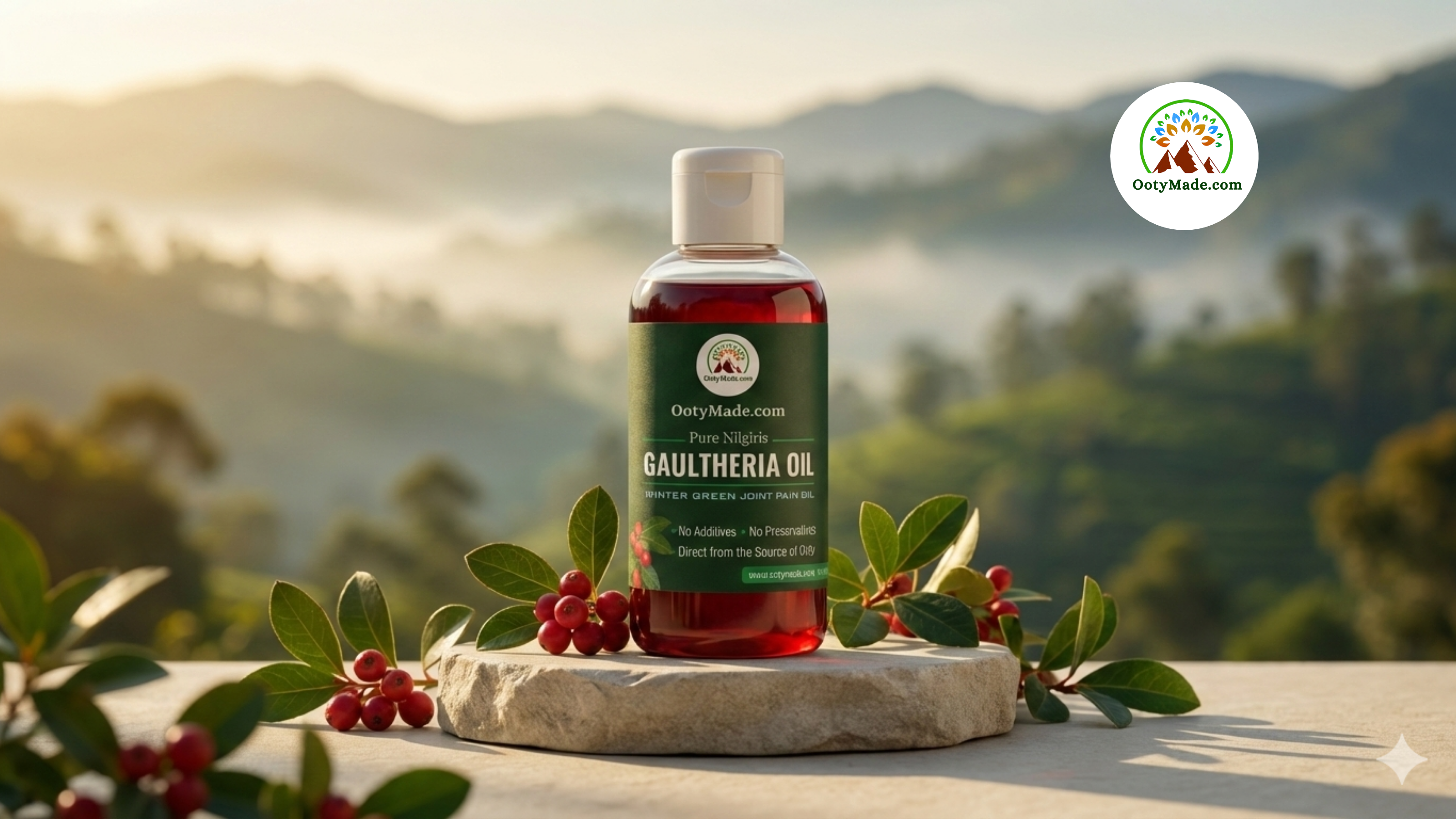 Load video: OotyMade Pure Gaultheria wintergreen joint pain oil