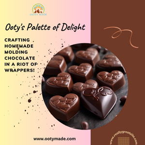 Assorted white and milk ooty homemade molding chocolate with colour wrappers OotyMade.com