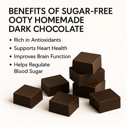 Ooty Homemade Sugar-Free Dark Chocolate | No Added Sugar, Healthy & Diabetic-Friendly Treat OotyMade.com