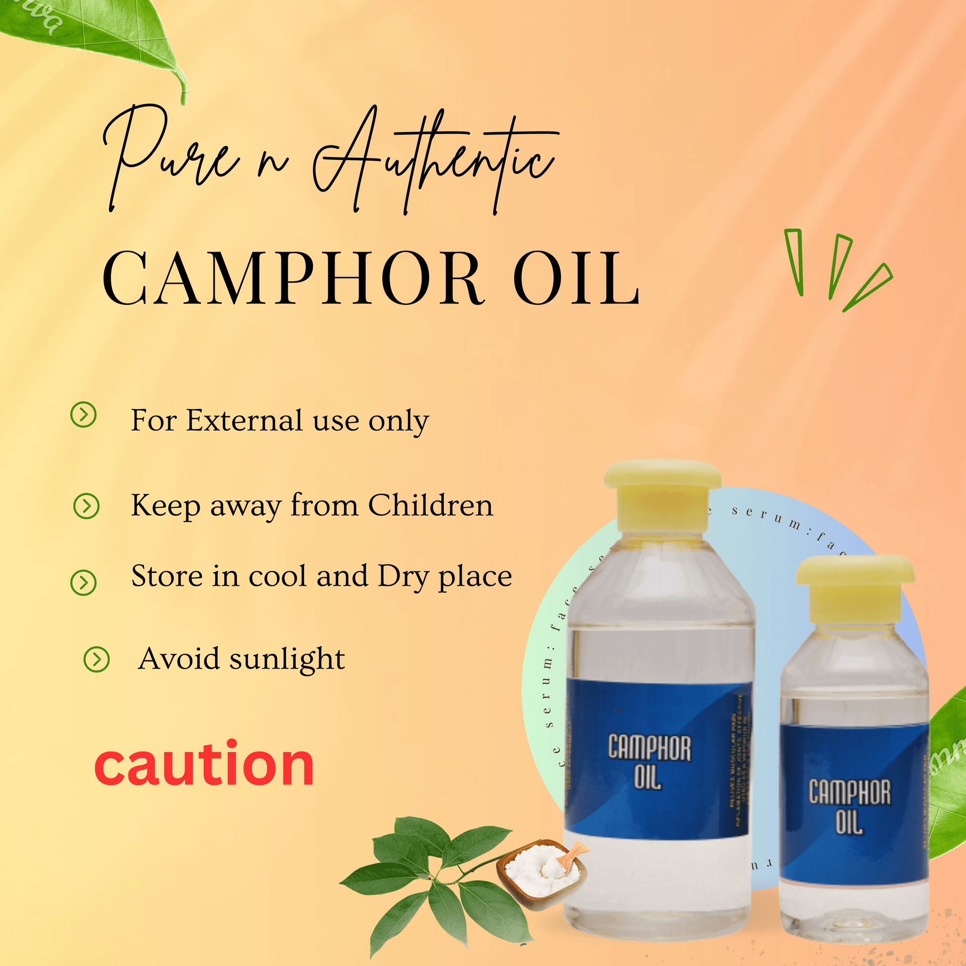 Camphor Essential Oil for skin at best price OotyMade.com