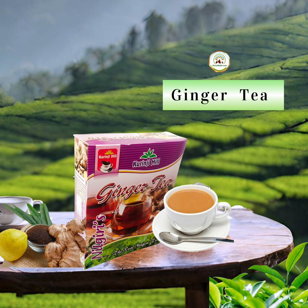 Organic Ginger Chai - Ooty Tea Factory's Finest Blend for Health and Flavor-sukku tea-ginger chai OotyMade.com