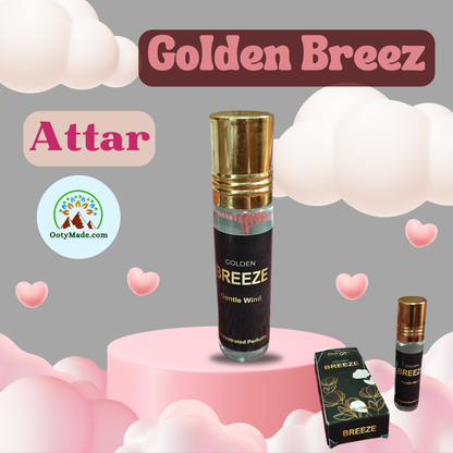 Golden Breeze Attar Perfume Roll-On: Luxurious Fragrance for Men and Women OotyMade.com