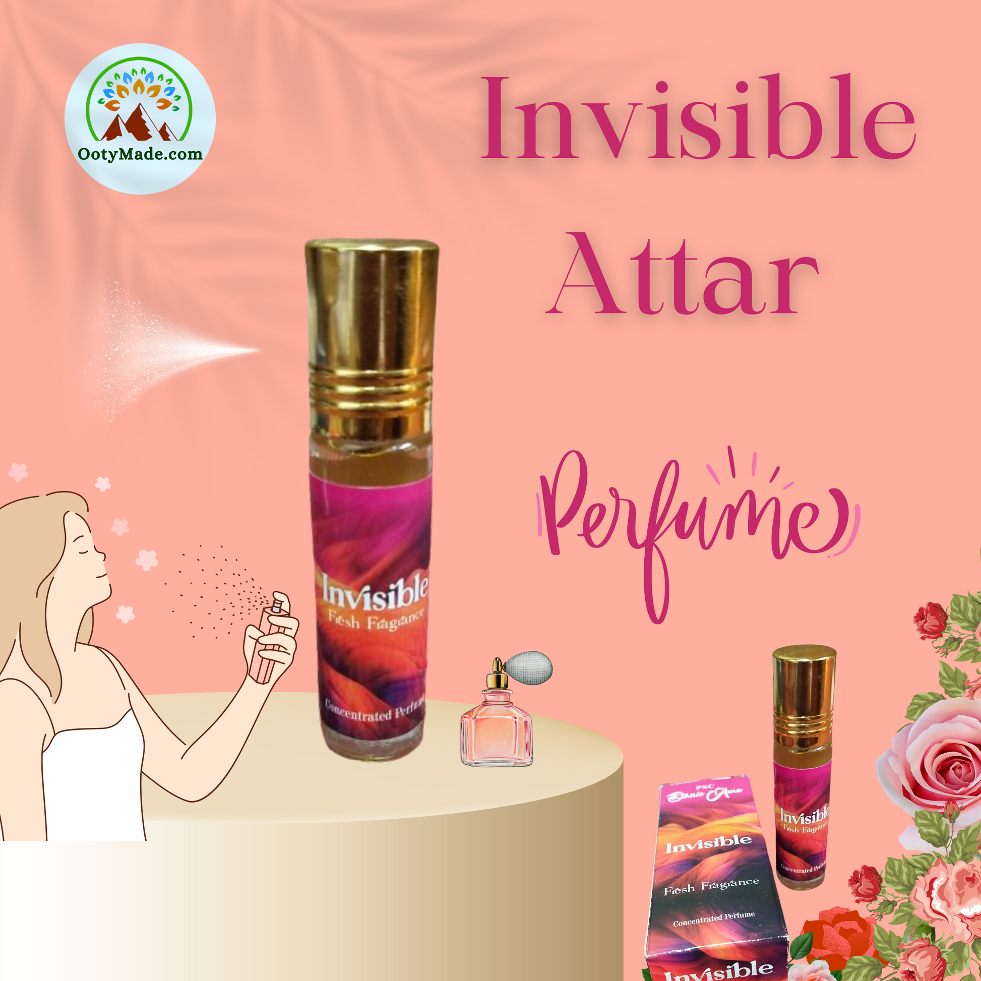 Invisible Attar Perfume Roll-On The Best Attar Perfume