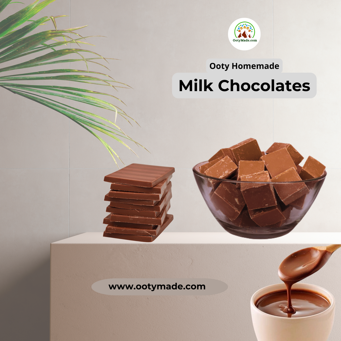 Decadent Bliss: Ooty Chocolate Factory's Finest Plain and Milk Chocolate Bar Assortment OotyMade.com