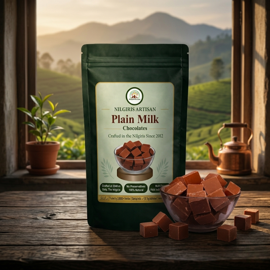 ooty milk chocolate bar classic handmade nilgiris front view ootymade