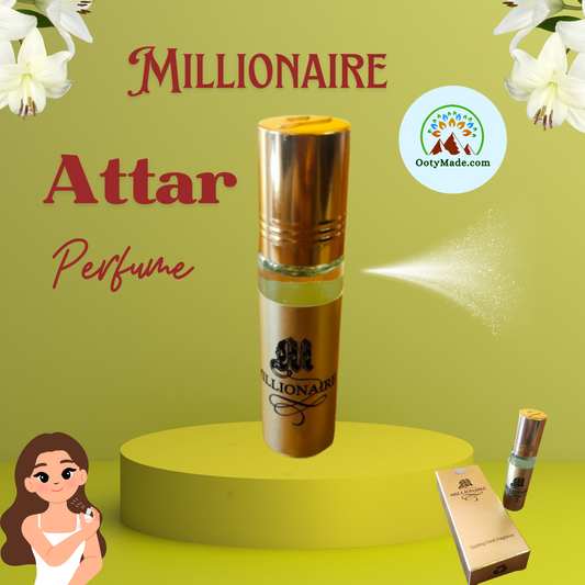 Millionaire Attar Perfume Roll On - Luxurious Scent in a Convenient Small Bottle OotyMade.com