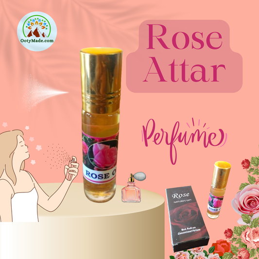 Rose Attar Perfume Roll On - Luxurious Scent in a Convenient Roll-On Bottle OotyMade.com