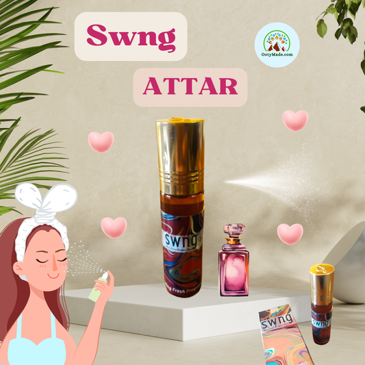 SWng Attar Perfume Roll On - Unisex Fragrance Sensation for All-day Aroma OotyMade.com