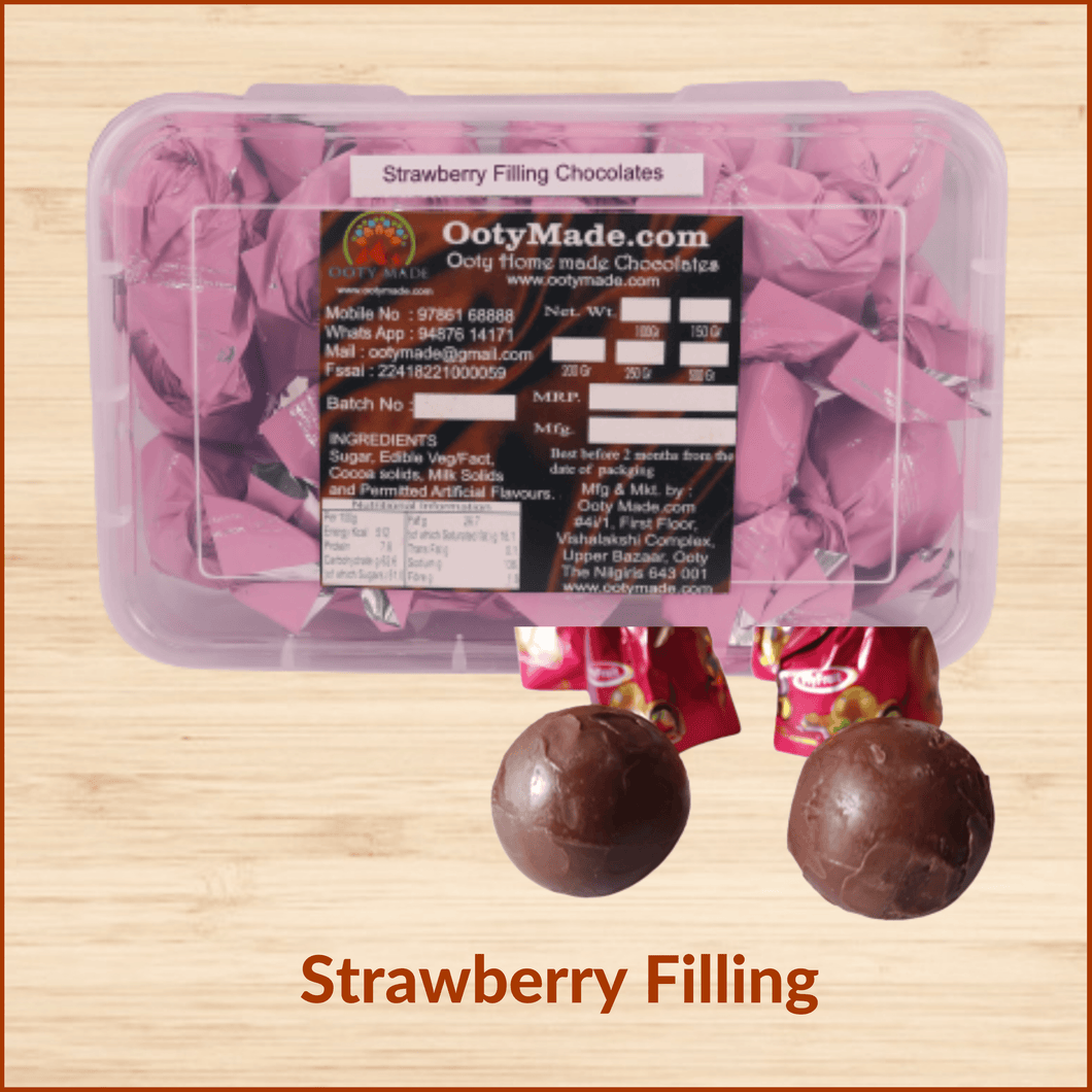 Strawberry Filling birthday Chocolates Box Online from Ooty OotyMade.com